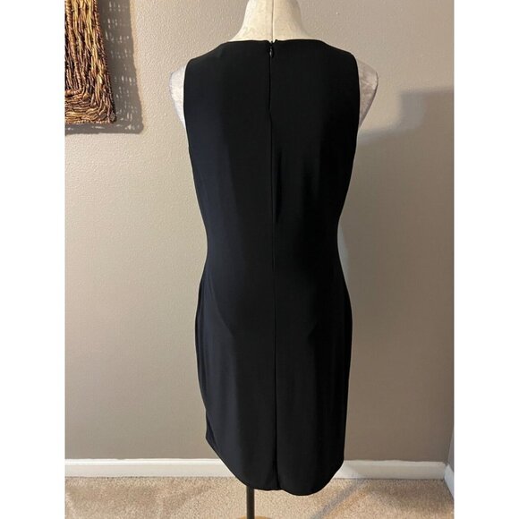 Ralph Lauren Dress Black Ivory 12 Panel Washable Stretch Career Church - Picture 5 of 6